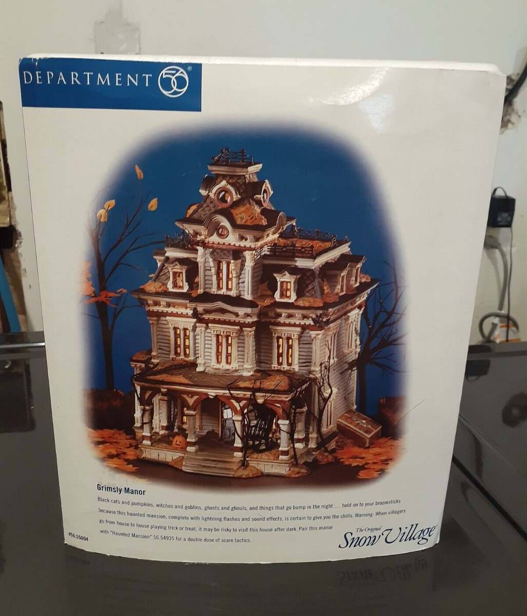 ハロウィン ハウスDpartment56 DEPT 56 Snow Village Halloween GRIMSLY MANOR! Haunted House