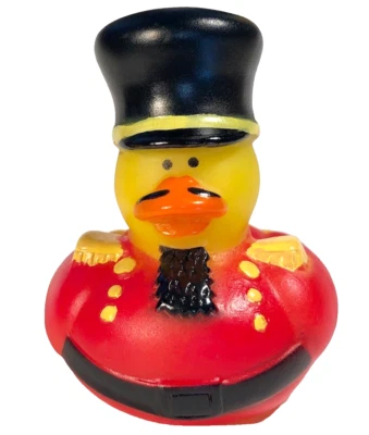 ORIENTAL TRADING FREE SHIP - CHRISTMAS NUTCRACKER CRUISING RUBBER DUCK 2" CRUISE DUCKIE