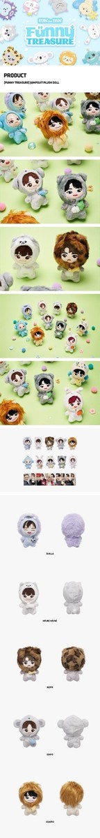 TREASURE Official Goods FUNNY TREASURE JUMPSUIT PLUSH DOLL +