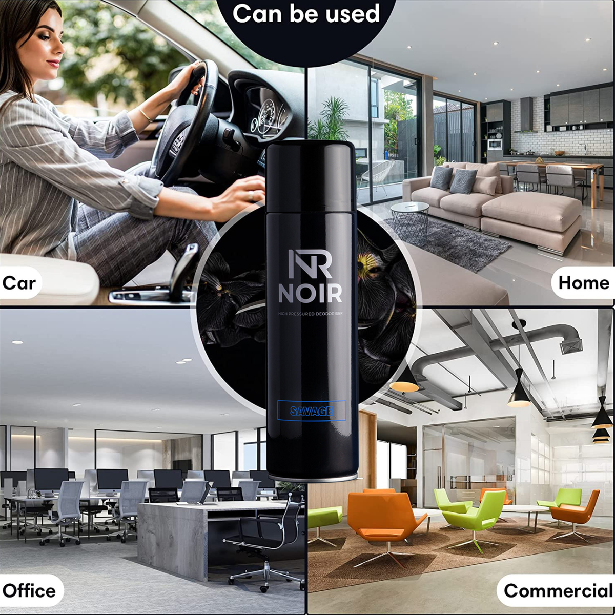 Noir black car air freshener Men's Perfume Creed and Rouge scent