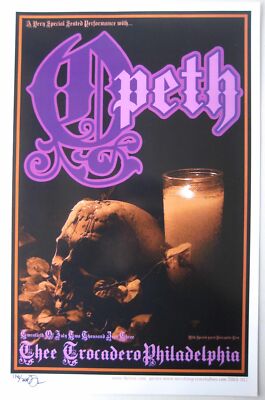 Opeth Concert Poster Philadelphia 2003 | eBay