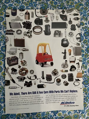#ad #ad Vintage 1996 AC Delco Parts Print Ad Little Tikes Cozy Coupe Pictured $7.90