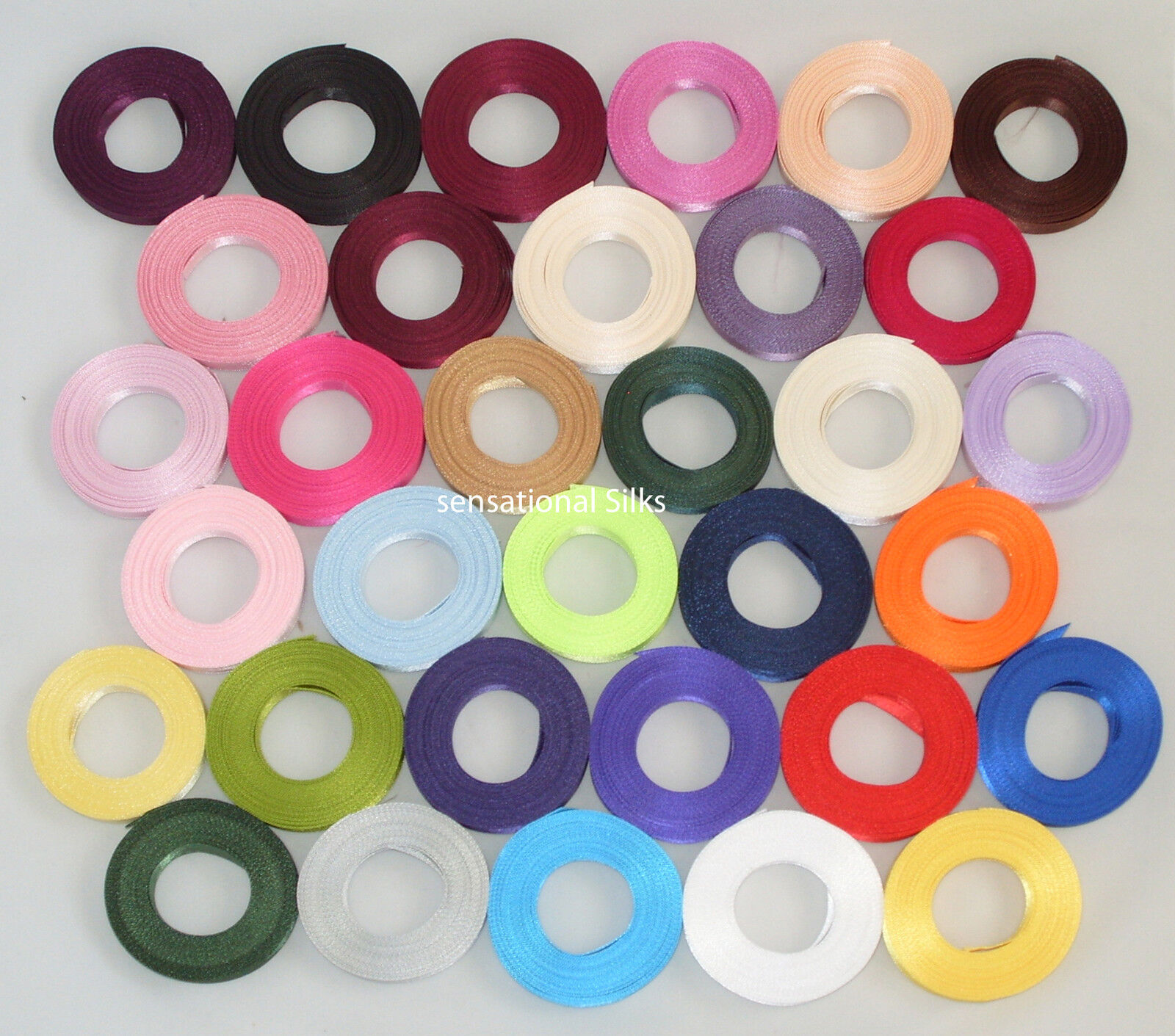 Double Sided Satin Ribbon 3mm 6mm 10mm 15mm 25mm 38mm, Buy 3 get a 4th one free