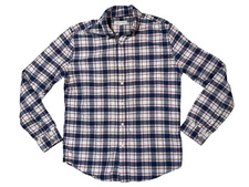 Aeropostale Button Front Shirt Mens Size Medium Pink Blue Gorpcore Cabincore