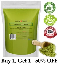 Moringa Powder 2lb / 32 oz oleifera Leaf 100% Pure Natural Superfood Vegan lot