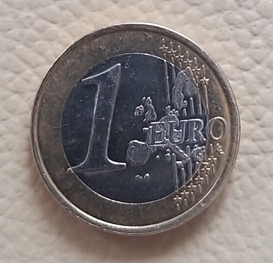 Coin, Euro, 1 Euro, 1999 RF, France Liberté, égalité, fraternité