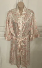 ROBE Size Medium Pink Floral Vintage by GO SOFTLY RN58909 Korea