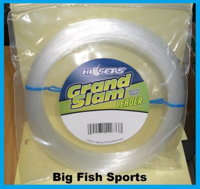 HI-SEAS GRAND SLAM MONO LEADER CLEAR 130LB-100YD #C-1-130CL NEW! FREE USA SHIP