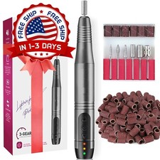 Maquina De U as Acrilicas Kit Taladro Lima Para Manicura Pedicura Gel Electrica