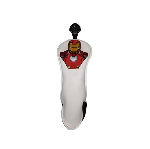 Golf Driver Fairwayholz Hybrid Mallet Putter Head Cover Red Iron Man Armor - Bild 10 von 19