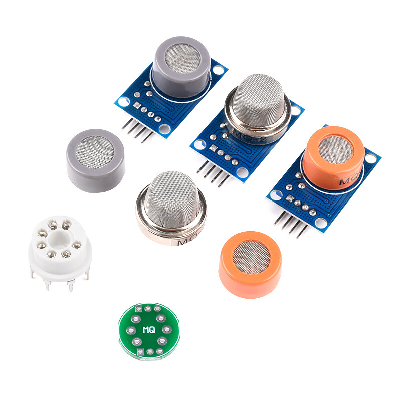 9-Pack Gas Sensor Module Kit – MQ-2, MQ-3, MQ-4, MQ-5, MQ-6, MQ-7, MQ-8, MQ-9 & MQ-135 For Arduino & DIY Projects