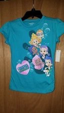 NWT NEW Bubble Guppies Blue S/S Tee  - All the Friends *** Girl's Size 6X