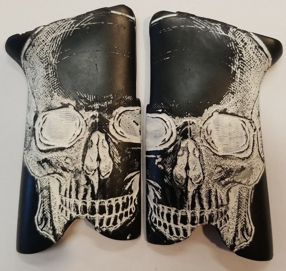 Poignées ZIB Grips Artisanales Pour Pistolet Ruger P85, P89, P90, P91 – Lot De 2 En Hêtre