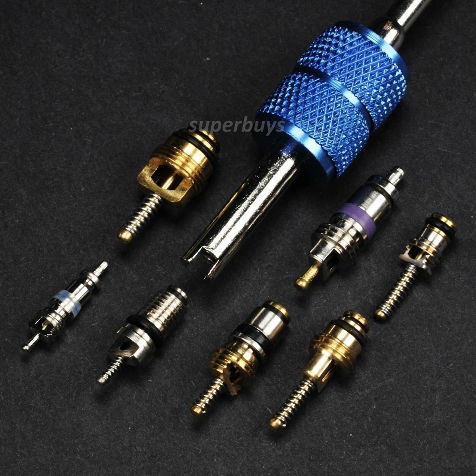 40pcs AC Air Conditioner Valve Core Stem Insert Cap Remover Tool Repair Kit - image 3 of 3