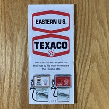 Texaco Map Eastern US Michigan Florida Ohio North Carolina 1969 Gas and Oil