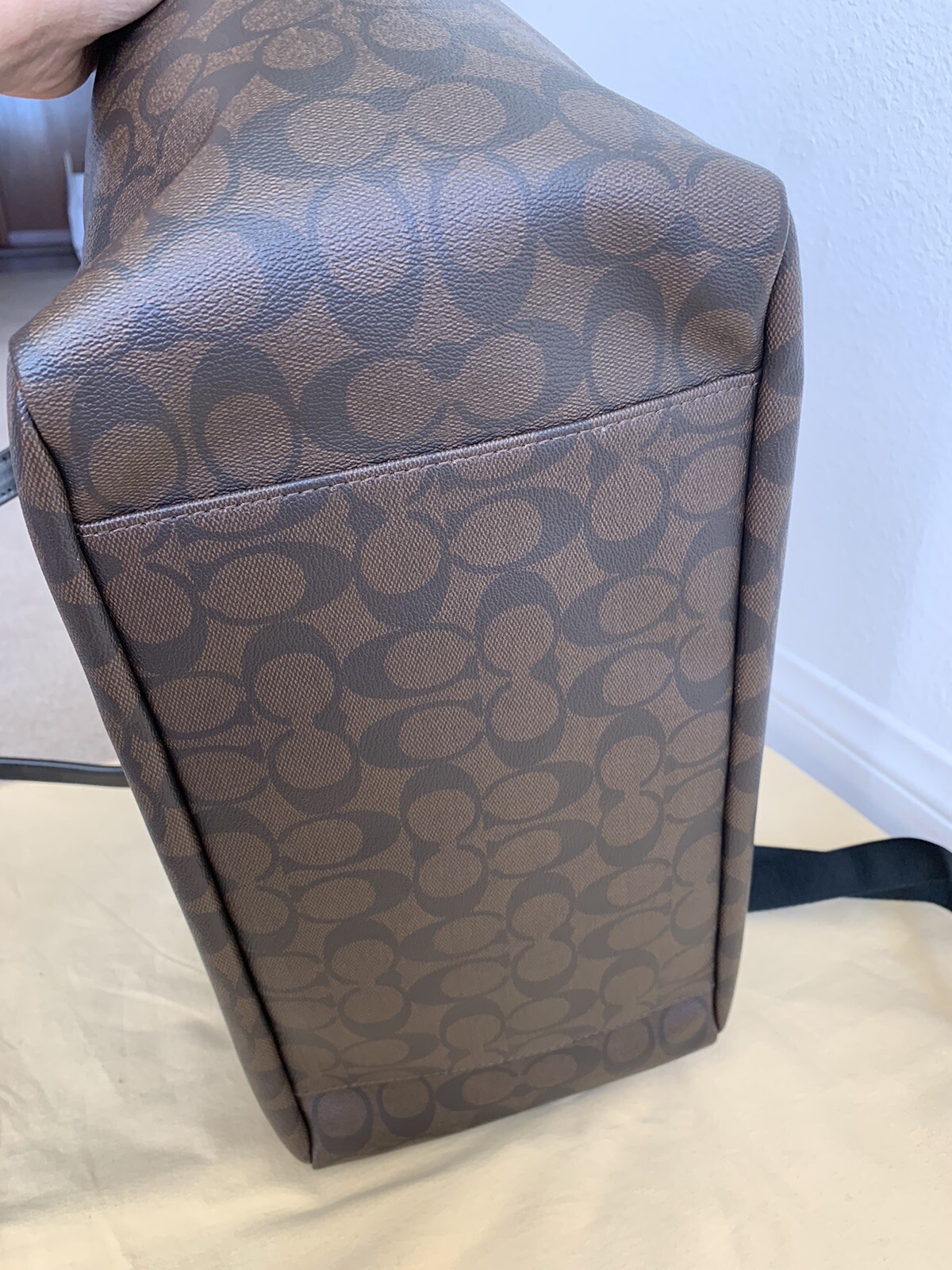 coach f58306 large signature canvas baby diaper bag