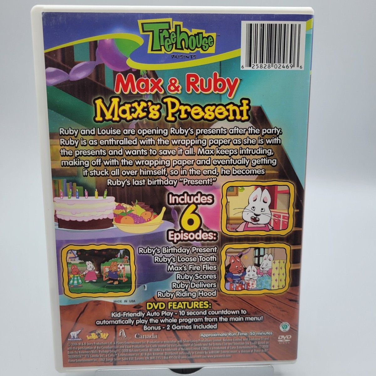 Max and Ruby: Max`s Present (2006 DVD, Nelvana/Treehouse