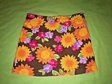 GYMBOREE Sz 6 Floral Corduroy SKIRT with undershorts EUC