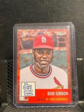 Bob Gibson 2022 Topps Chrome Platinum - Toile Cream/Rose Gold #17/75 - Cardinals