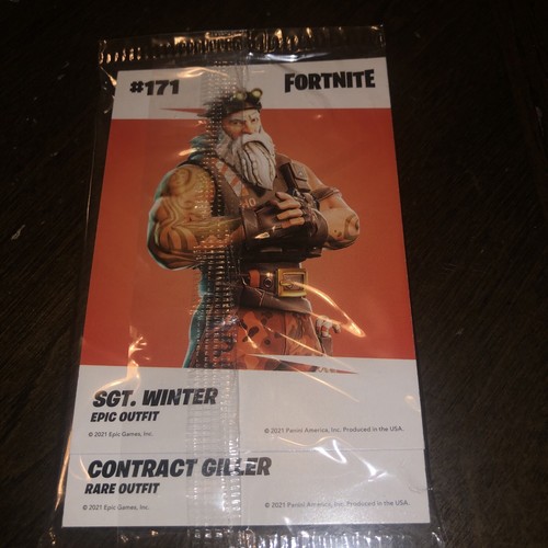 2021 Fortnite Series 3 SGT. WINTER & CONTRACT GILLER Cracked Ice SEALED