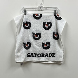 Vintage Gatorade Towel White Black Spell Out G Aop WinCraft 21.5x38.75