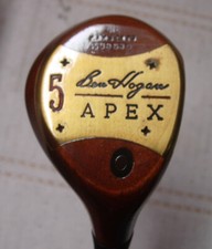 g9NOS 1990s Hogan APEX PERSIMMON WOOD 5W-21.5 Apex Silver Graphite Shaft 3 RH-R