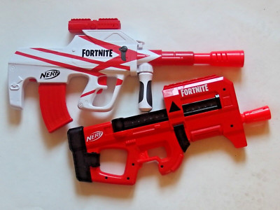 Lot of 2 Nerf Fortnite Dart Blasters B-AR & Compact SMG - Tested & Working