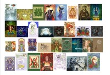 PAGAN/WICCAN GREETINGS CARDS VARIOUS  ARTISTS YULE,HALLOWEEN,WITCH,GOTHIC