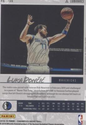 2018-19 Panini Chronicles - Luka Dončić #166 for sale | eBay