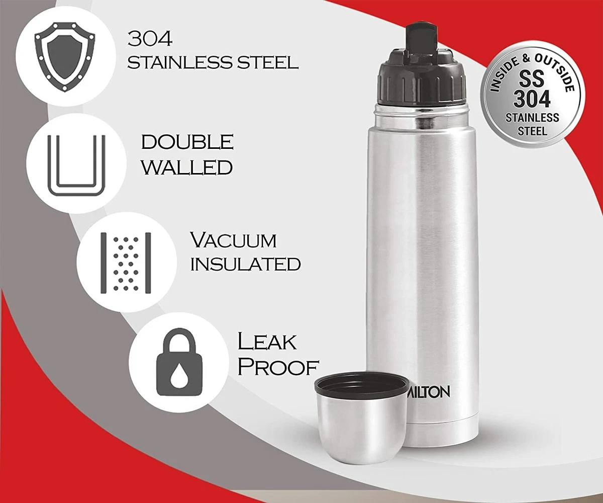 Buy Milton Thermosteel 350ml Assorted Flip Lid Flask M1015-MTFR-350 Online  At Best Price On Moglix