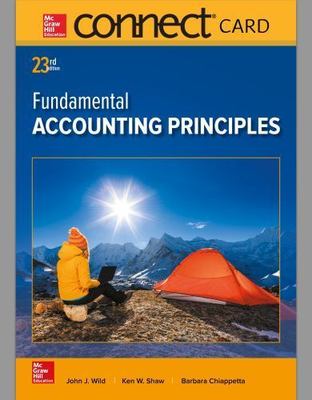 Connect Access Card for Fundamental Accounting Principles by John J. Wild