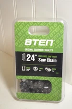8Ten Full Chisel Skip Tooth Chainsaw Chain 24" .050" Gauge 84 Link 3/8" Pitch