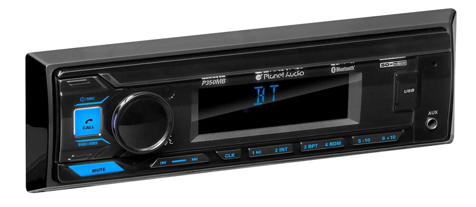 Planet Audio P350MB Single-DIN,MECH-LESS Multimedia Player (no CD/DVD) Bluetooth - Image 2 of 3