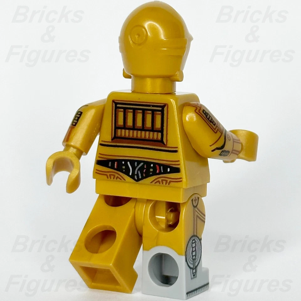 LEGO® Star Wars C-3PO Minifigure Protocol Droid Printed Arms & Legs 75341 sw1209 - Image 3 of 4