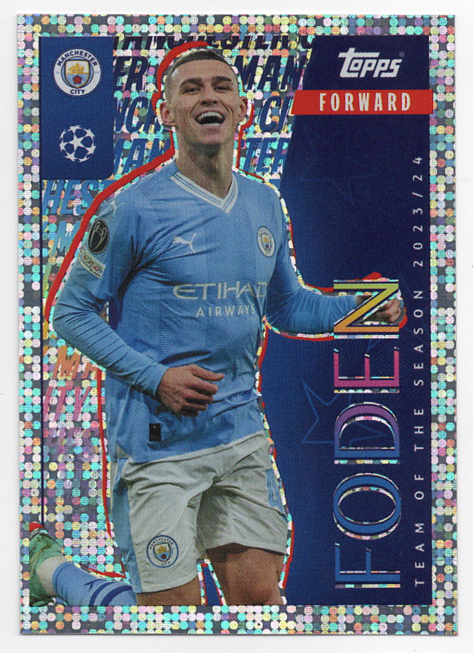 12 Phil Foden (Manchester City) Topps UEFA Champions League 2024
