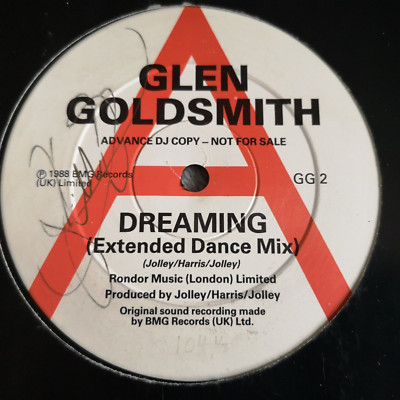 GLEN GOLDSMITH Dreaming RARE SIGNED DJ Promo Soul 12'' 1988 VG+ Condition Vinyl