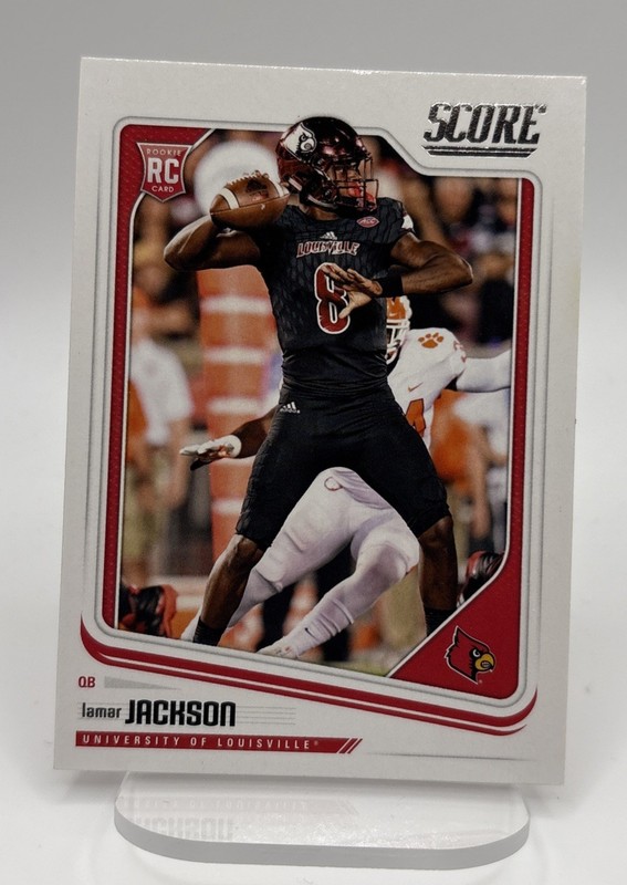 Lamar Jackson 2018 Panini Score Draft Rookie #352 Louisville Cardinals/Ravens