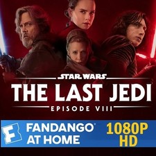 Star Wars The Last Jedi HD Digital Only NO DISC Fandango At Home