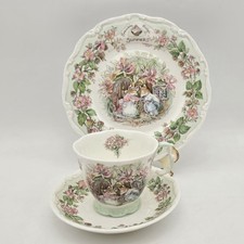 Royal Doulton Brambly Hedge Summer Set Salad Plate Tea Cup  Saucer Jill Barklem