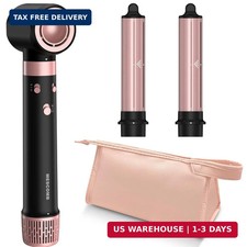 3 in 1 Air Styler with High-Speed Hair Dryer Brush Air Curler for Curling, Neg