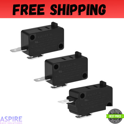 3PCS Microwave Oven Door Switch Replacement Parts(2X Normally Open + 1X Norma...