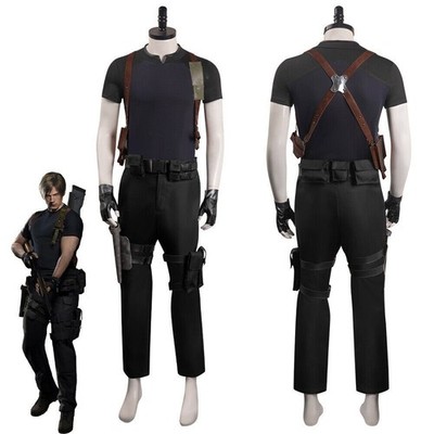 Cosplay Carnival Party Disguise Suit Resident Evil 4 Remake Leon S.Kennedy