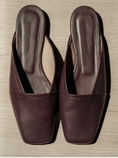 Jennie Kayne Leather Mia Mule Bordeaux Burgundy Sz 39 NWOB MSRP 545 Italy