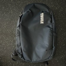 Zaino sottile per notebook Thule Mineral blu navy/arancione fodera sotterraneo 23L