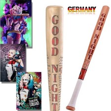 Suicide Squad Harley Quinn Baseball Bat 82cm Wooden Baseball Schläger Cosplay