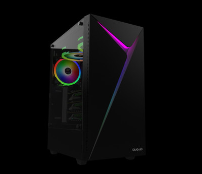 Gamdias ARGUS E4 Black Steel Tempered Glass ATX Mid Tower