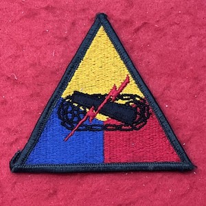 Post WWII U. S. ARMY HQ ARMORED FORCE SSI Military Patch  G-VG