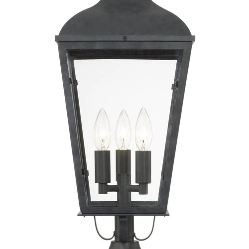 Crystorama Dumont 23" High Graphite Outdoor Post Light - Picture 4 of 6