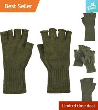 Half Finger Womens Wool Gloves - Comfort Dexterity For Outdoors Half Finger Womens Wool Gloves - Comfort Dexterity For Outdoors
