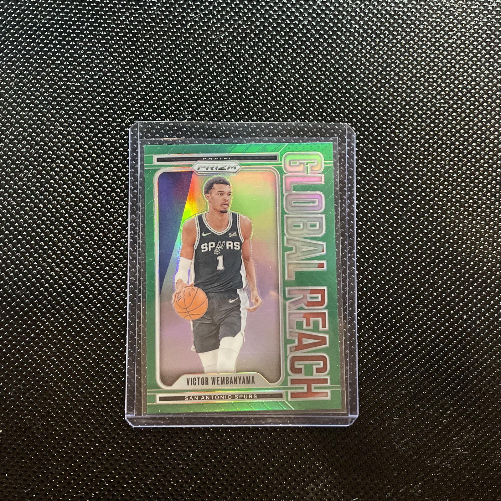 2023-24 Panini Prizm Victor Wembanyama Rookie Global Reach Green Prizm #2 Wemby